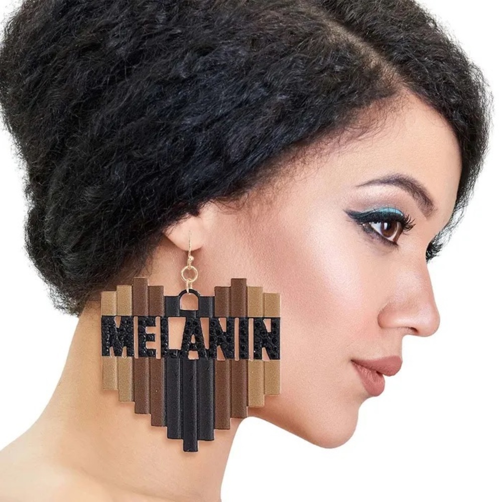 Melanin Heart Earrings
